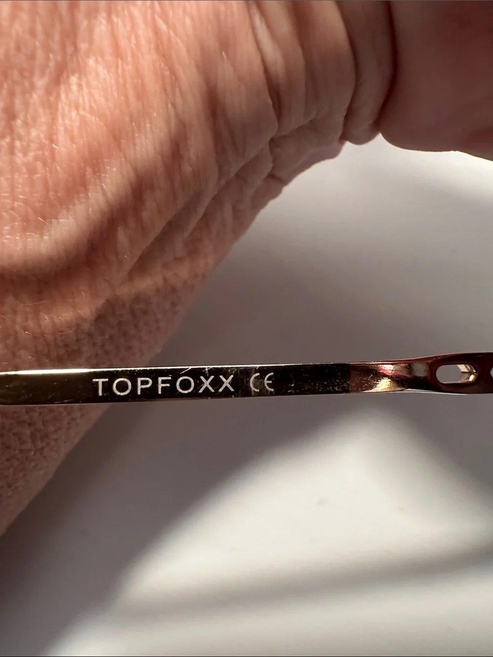 Topfoxx Gold Frame Sunglasses with Brown Gradient Lenses